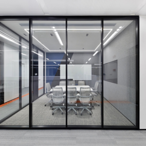Framed Glass Partition